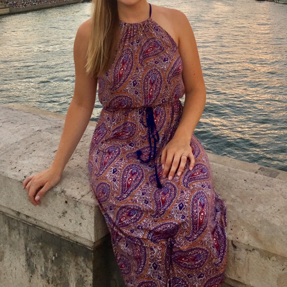 Lucky Brand Paisley Halter Dress